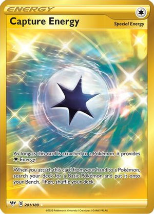 Capture Energy 201/189 - Darkness Ablaze Holofoil - Poke-Collect