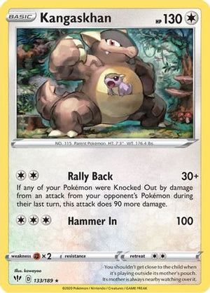 Kangaskhan 133/189 - SWSH03 Darkness Ablaze Holofoil - Poke-Collect