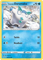 Galarian Darumaka 43/189 - SWSH03 Darkness Ablaze Reverse Holofoil - Poke-Collect