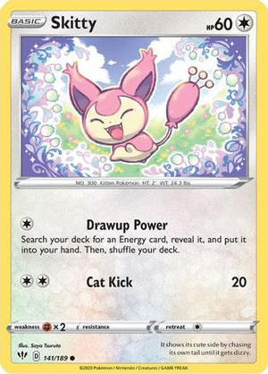 Skitty 141/189 - Darkness Ablaze - Poke-Collect