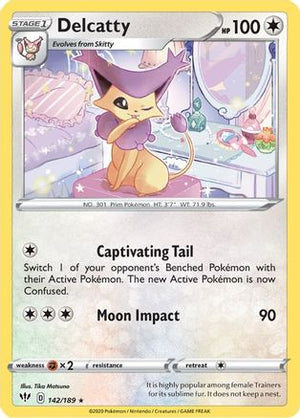 Delcatty 142/189 - Darkness Ablaze Reverse Holofoil