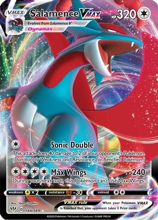 Salamence VMAX 144/189 - SWSH03 Darkness Ablaze Holofoil - Poke-Collect