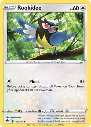 Rookidee 154/189 - Darkness Ablaze Reverse Holofoil - Poke-Collect