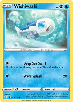 Wishiwashi 50/189 - Darkness Ablaze Reverse Holofoil - Poke-Collect