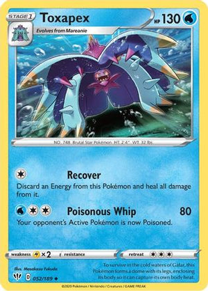 Toxapex 52/189 - Darkness Ablaze - Poke-Collect