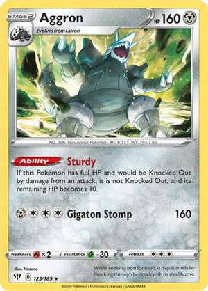 Aggron 123/189 - Darkness Ablaze Holofoil - Poke-Collect