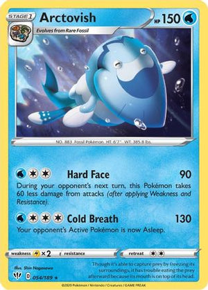 Arctovish 54/189 - Darkness Ablaze Reverse Holofoil - Poke-Collect