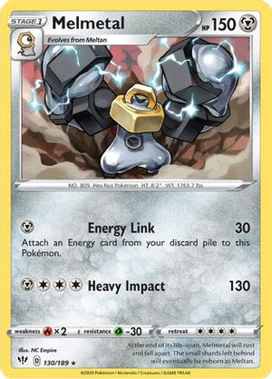Melmetal 130/189 - Darkness Ablaze Reverse Holofoil - Poke-Collect