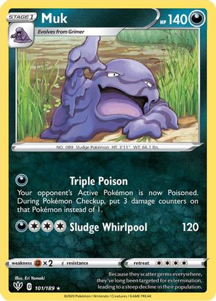 Muk 101/189 - SWSH03 Darkness Ablaze - Poke-Collect
