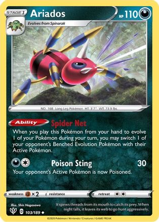Ariados 103/189 - SWSH03 Darkness Ablaze - Poke-Collect