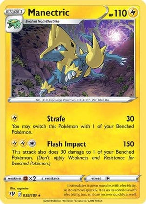 Manectric 59/189 - Darkness Ablaze Reverse Holofoil - Poke-Collect