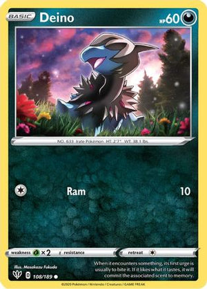 Deino 108/189 - SWSH03 Darkness Ablaze - Poke-Collect