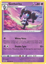 Gothorita 74/189 - SWSH03 Darkness Ablaze Reverse Holofoil - Poke-Collect