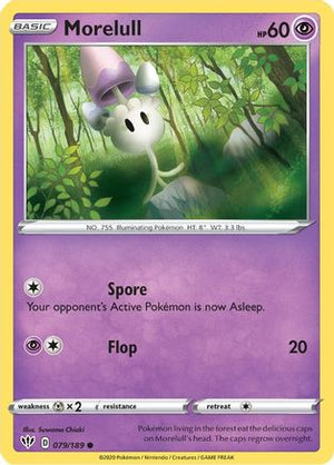 Morelull 79/189 - Darkness Ablaze Reverse Holofoil - Poke-Collect
