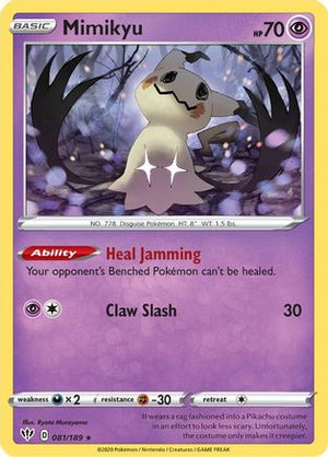Mimikyu 81/189 - Darkness Ablaze Reverse Holofoil - Poke-Collect