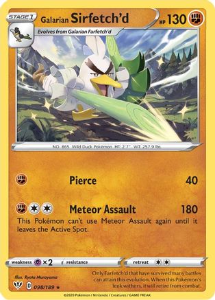 Galarian Sirfetch'd - 98/189 (Cracked Ice holo) 98 - Deck Exclusives Holofoil - Poke-Collect