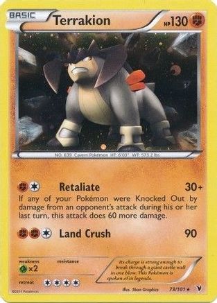 Terrakion - 73/101 (Cosmos Holo) 73 - Blister Exclusives Holofoil - Poke-Collect