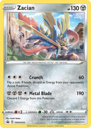 Zacian SWSH033/307 - SWSH Black Star Promos Holofoil - Poke-Collect