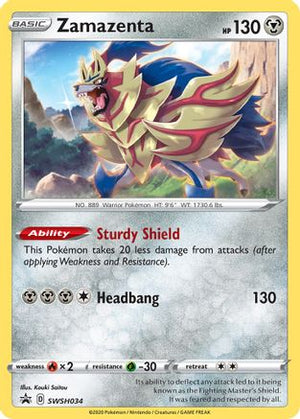 Zamazenta SWSH034/307 - SWSH Black Star Promos Holofoil - Poke-Collect
