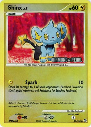 Shinx - 98/130 [Diamond & Pearl] 98 - Burger King Promos Reverse Holofoil - Poke-Collect