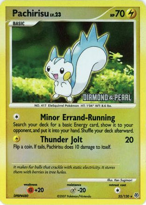 Pachirisu - 35/130 [Diamond & Pearl] 35 - Burger King Promos Reverse Holofoil - Poke-Collect