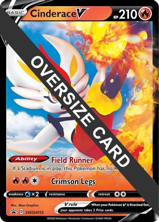 Cinderace V - SWSH015 SWSH015 - Jumbo Cards Holofoil - Poke-Collect