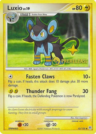 Luxio - 052/130 (Prerelease) 52 - Nintendo Promos - Poke-Collect