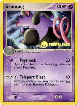 Grumpig - 029/106 (Prerelease) 29 - Nintendo Promos - Poke-Collect