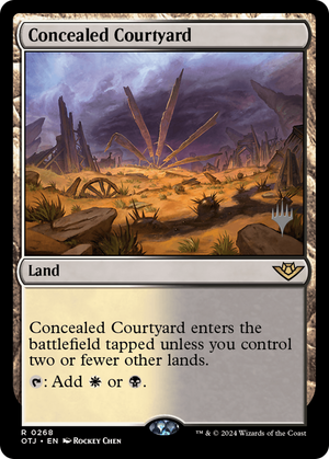 Concealed Courtyard (PPOTJ-268) - Outlaws of Thunder Junction Promos - Poke-Collect