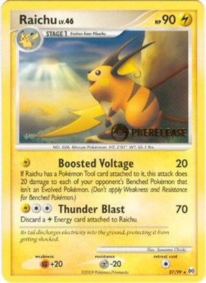 Raichu - 27/99 (Prerelease) 27 - Nintendo Promos - Poke-Collect