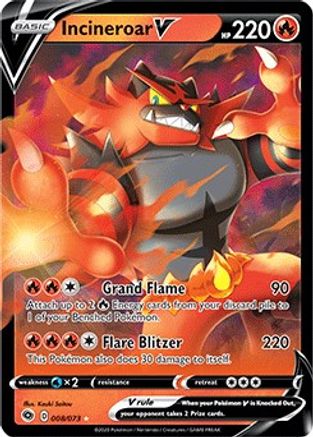 Incineroar V 8/73 - Champions Path Holofoil - Poke-Collect