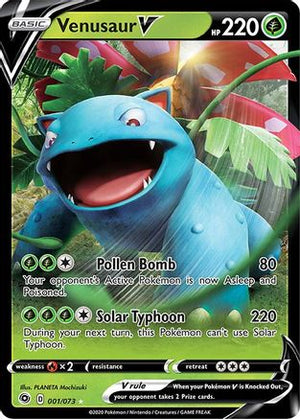 Venusaur V 1/73 - Champions Path Holofoil - Poke-Collect