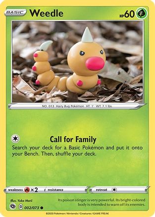 Weedle 2/73 - Champions Path - Poke-Collect