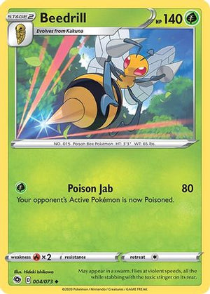 Beedrill 4/73 - Champions Path Reverse Holofoil - Poke-Collect