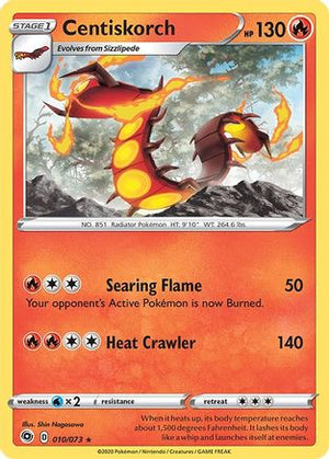 Centiskorch 10/73 - Champions Path Reverse Holofoil - Poke-Collect