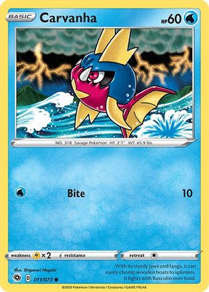Carvanha 11/73 - Champions Path - Poke-Collect