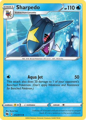 Sharpedo 12/73 - Champions Path Reverse Holofoil - Poke-Collect