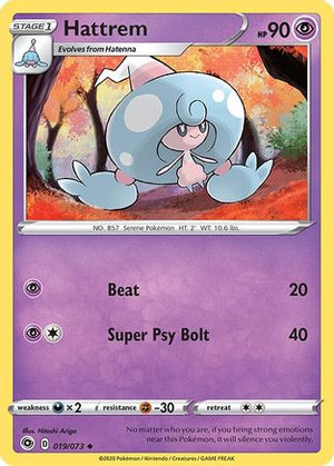 Hattrem 19/73 - Champions Path Reverse Holofoil - Poke-Collect