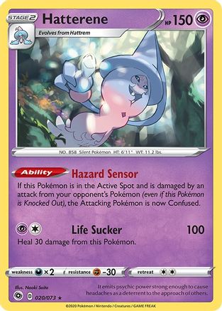 Hatterene 20/73 - Champions Path Holofoil - Poke-Collect