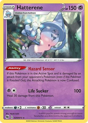 Hatterene 20/73 - Champions Path Holofoil - Poke-Collect