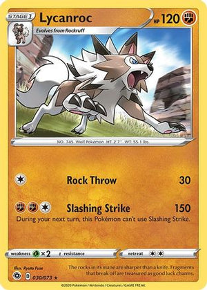 Lycanroc 30/73 - Champions Path Reverse Holofoil - Poke-Collect