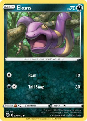 Ekans 33/73 - Champions Path Reverse Holofoil - Poke-Collect