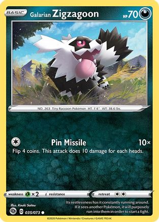 Galarian Zigzagoon 35/73 - Champions Path - Poke-Collect