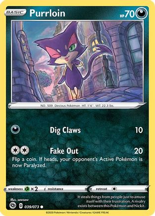 Purrloin 39/73 - Champions Path Reverse Holofoil - Poke-Collect