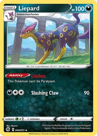 Liepard 40/73 - Champions Path Reverse Holofoil - Poke-Collect