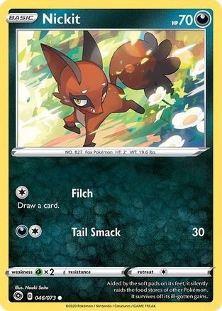Nickit 46/73 - Champions Path Reverse Holofoil - Poke-Collect