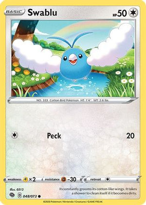 Swablu 48/73 - Champions Path Reverse Holofoil - Poke-Collect