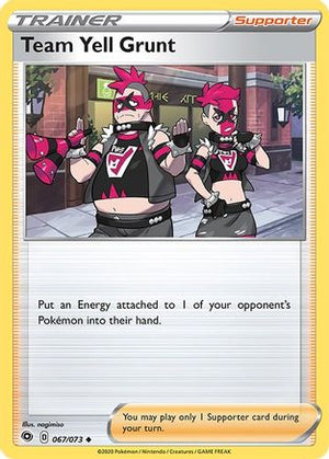 Team Yell Grunt 67/73 - Champions Path Reverse Holofoil - Poke-Collect