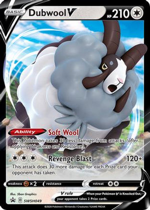 Dubwool V - SWSH049 SWSH049/307 - SWSH Sword & Shield Promo Cards Holofoil - Poke-Collect
