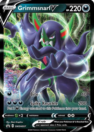 Grimmsnarl V - SWSH057 SWSH057/307 - SWSH Sword & Shield Promo Cards Holofoil - Poke-Collect